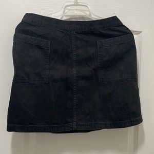 Black mini skirt